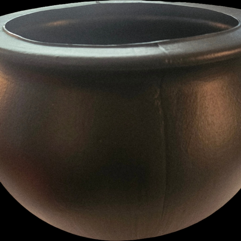 Black Plastic Halloween Caldron Bowl